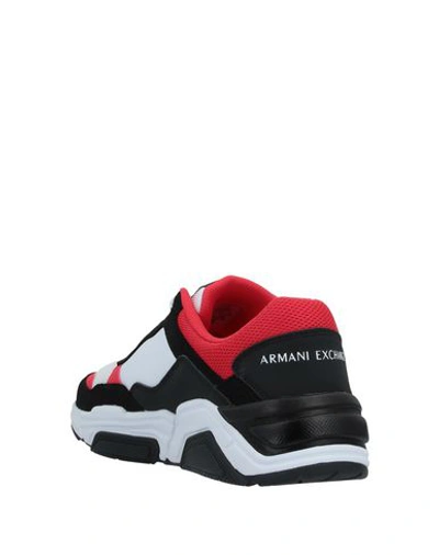 Shop Armani Exchange Sneakers In White