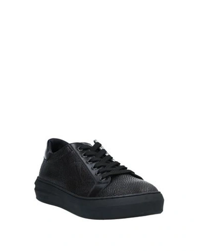 Shop Alberto Guardiani Sneakers In Black