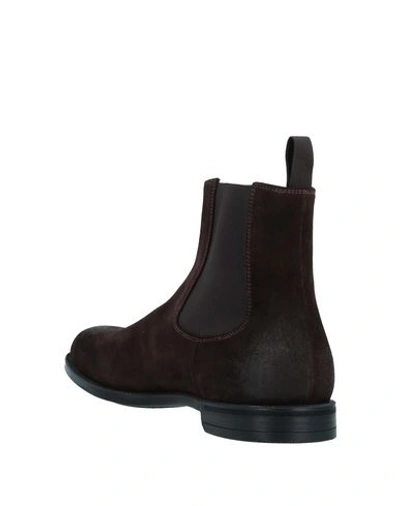 Doucal's Man Ankle Boots Chocolate Brown Size 9 Soft Leather In Brown