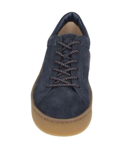 Shop Hogan Man Sneakers Midnight Blue Size 6 Soft Leather