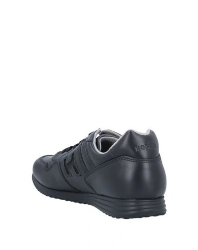 Shop Hogan Man Sneakers Black Size 8 Soft Leather