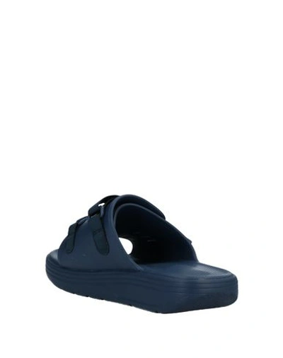 Shop Suicoke Man Sandals Blue Size 11 Rubber