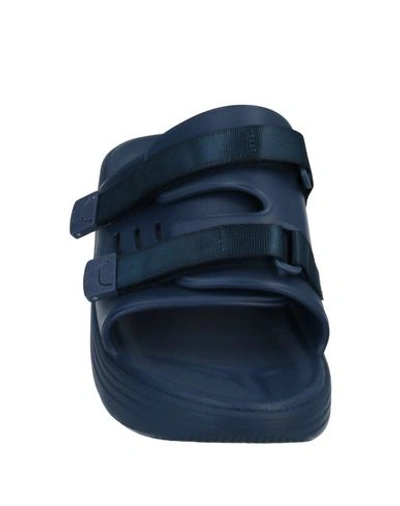 Shop Suicoke Man Sandals Blue Size 11 Rubber