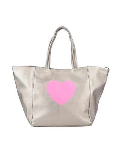 Shop Mia Bag Handbags In Platinum