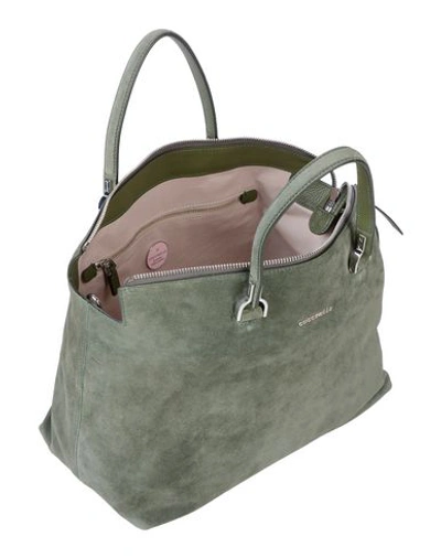 Shop Coccinelle Handbag In Military Green