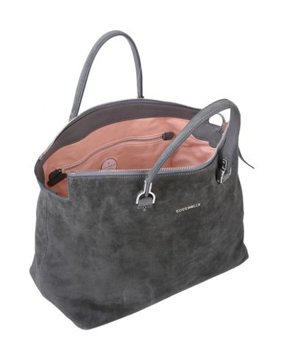 Shop Coccinelle Handbag In Steel Grey