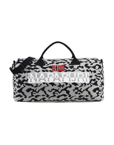 Shop Napapijri Travel Duffel Bags In Grey