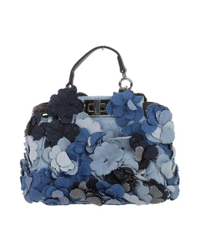 Shop Fendi Handbags In Blue