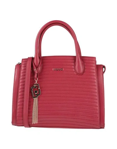 Shop Liu •jo Handbag In Maroon