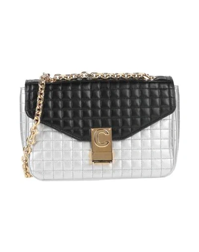 Shop Celine Handbags In Silver