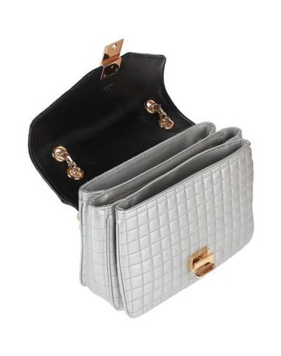 Shop Celine Handbags In Silver