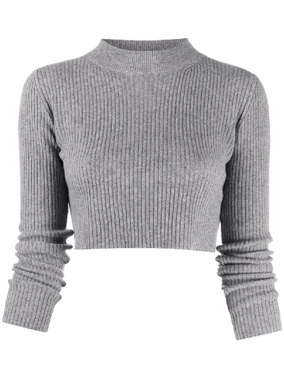 Shop Andamane Enny Wool Sweater In Grey