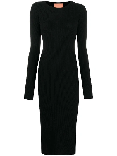 Shop Andamane Etta Wool Dress In Black