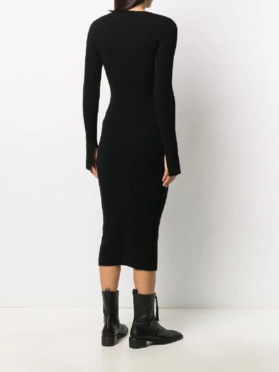 Shop Andamane Etta Wool Dress In Black