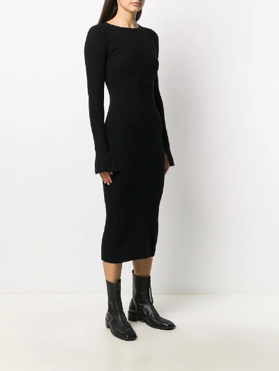 Shop Andamane Etta Wool Dress In Black