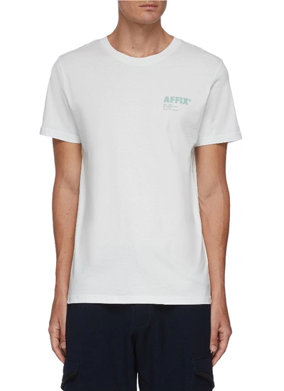 Shop Affix 'standardised' Logo Print T-shirt In White