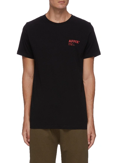 Shop Affix 'standardised' Logo Print T-shirt In Black