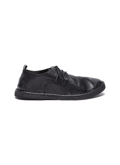 Shop Marsèll 'parellara' Leather Derby Shoes In Black