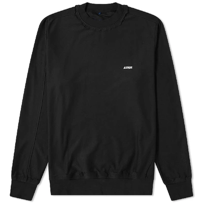 Shop Ader Error Long Sleeve Regular Fit Tee In Black