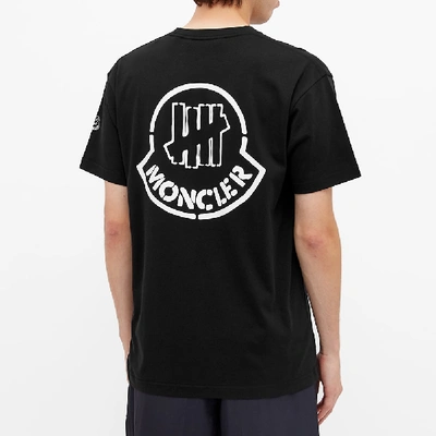Shop Moncler Genius 2 Moncler 1952 X Undefeated Small Logo Print Tee In Black