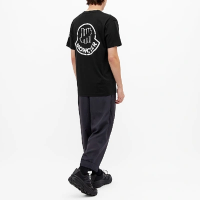 Shop Moncler Genius 2 Moncler 1952 X Undefeated Small Logo Print Tee In Black