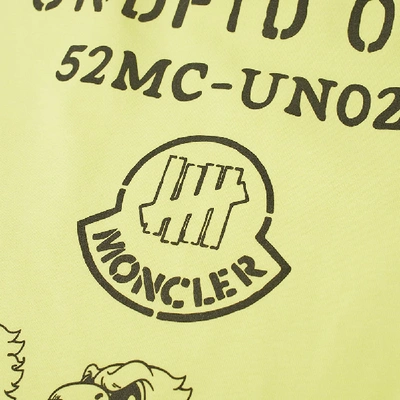 Shop Moncler Genius 2 Moncler 1952 X Undefeated Long Sleeve Eagle Logo Print Tee In Yellow