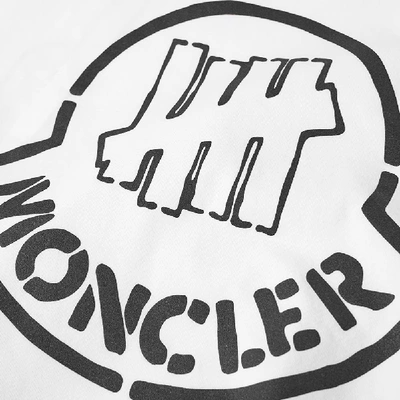 Shop Moncler Genius 2 Moncler 1952 X Undefeated Long Sleeve Front And Back Logo Print Tee In White