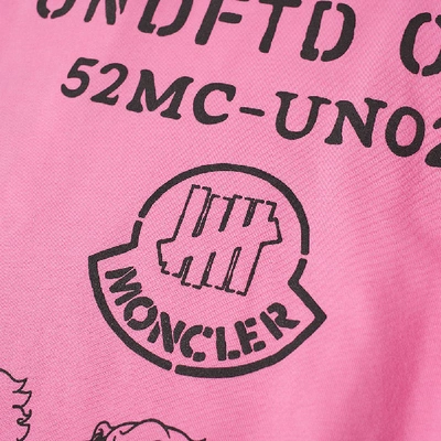 Shop Moncler Genius 2 Moncler 1952 X Undefeated Long Sleeve Eagle Logo Print Tee In Pink