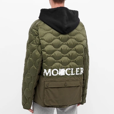 Shop Moncler Genius 2 Moncler 1952 X Undefeated Quilted Liner Jacket In Green