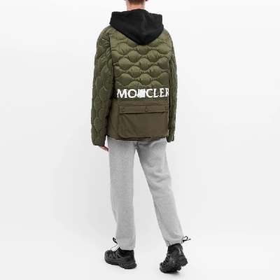 Shop Moncler Genius 2 Moncler 1952 X Undefeated Quilted Liner Jacket In Green