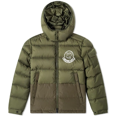 Shop Moncler Genius 2 Moncler 1952 X Undefeated Arensky Hooded Down Jacket In Green