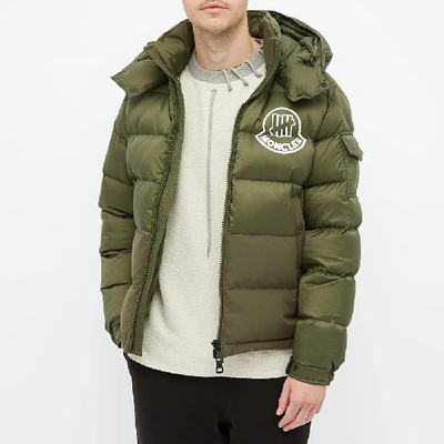 Shop Moncler Genius 2 Moncler 1952 X Undefeated Arensky Hooded Down Jacket In Green