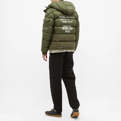 Shop Moncler Genius 2 Moncler 1952 X Undefeated Arensky Hooded Down Jacket In Green