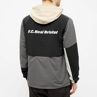 Shop F.c. Real Bristol Patch Work Stand Collar Blouson In Black