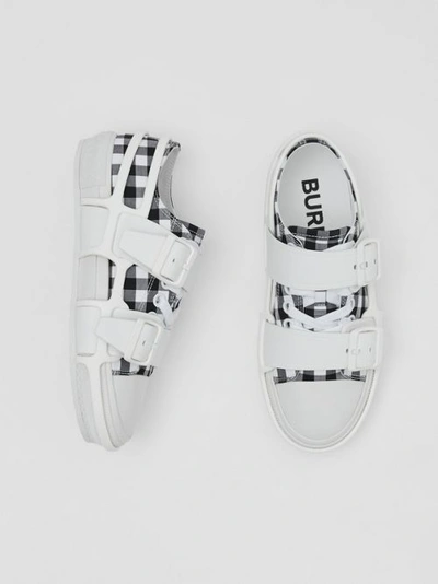 Shop Burberry G In White/black