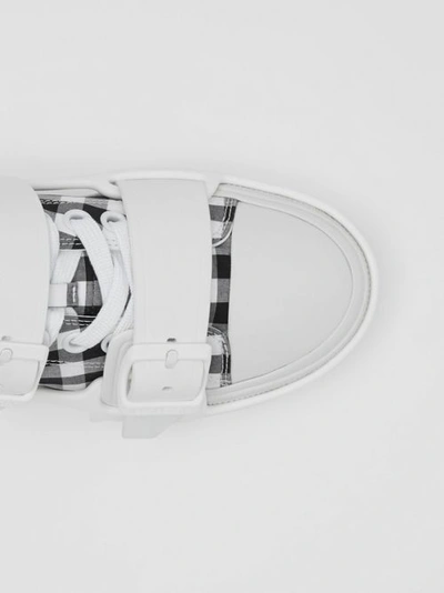 Shop Burberry G In White/black