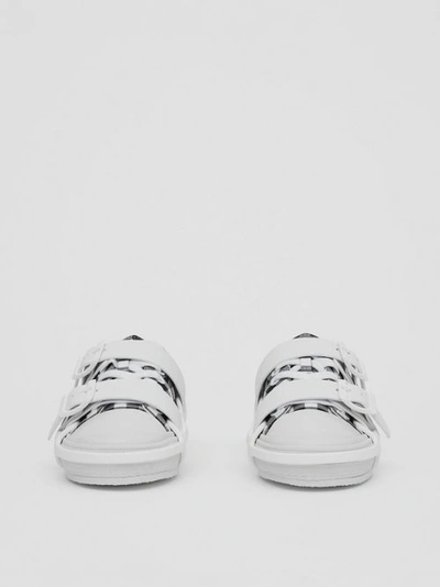 Shop Burberry G In White/black