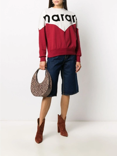 Shop Isabel Marant Étoile Houston Cotton Sweatshirt In Red