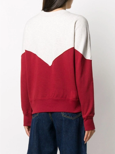 Shop Isabel Marant Étoile Houston Cotton Sweatshirt In Red