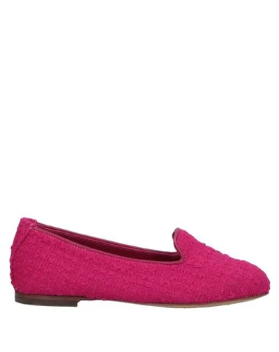 Shop Dolce & Gabbana Loafers In Fuchsia