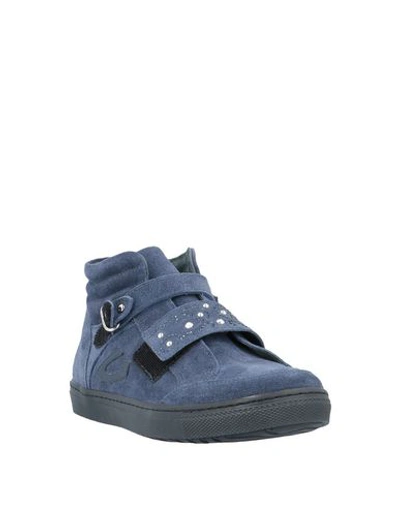 Shop Alberto Guardiani Sneakers In Slate Blue