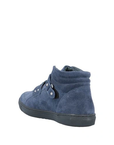 Shop Alberto Guardiani Sneakers In Slate Blue