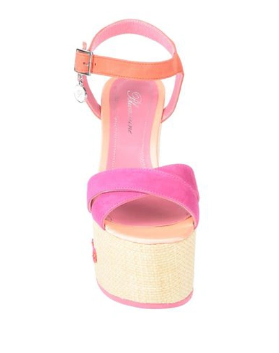 Shop Blumarine Sandals In Fuchsia
