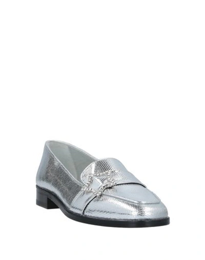 Shop Nubikk Loafers In Silver
