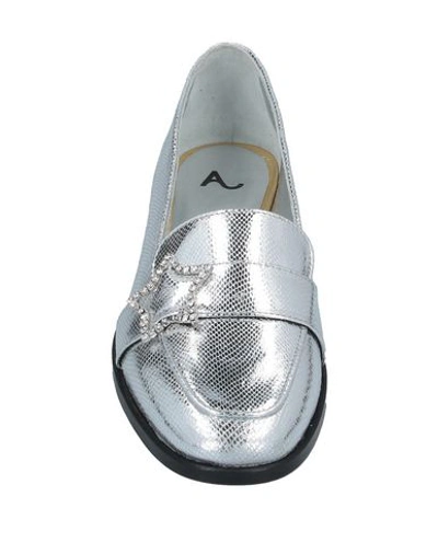 Shop Nubikk Loafers In Silver