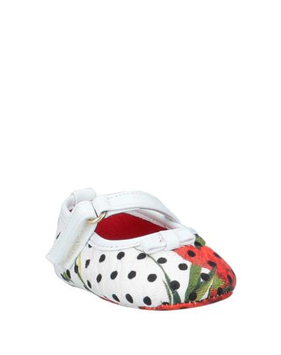 Shop Dolce & Gabbana Newborn Shoes In White