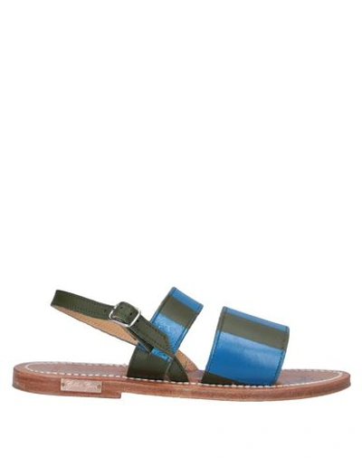 Shop Kjacques Sandals In Blue