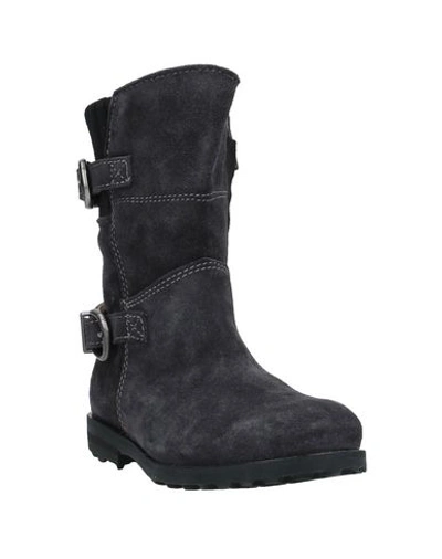 Shop Andrea Montelpare Ankle Boots In Steel Grey