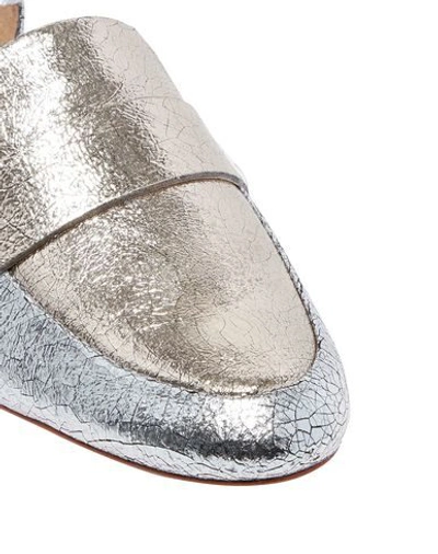 Shop Schutz Ballet Flats In Silver