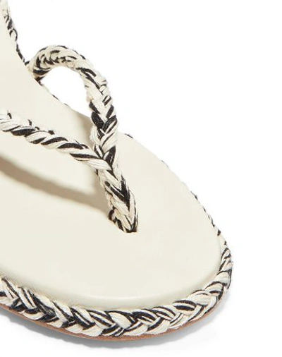 Antolina Paris Toe Strap Sandals In White